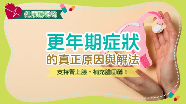 更年期症狀的真正原因與解法:支持腎上腺,補充膽固醇!
