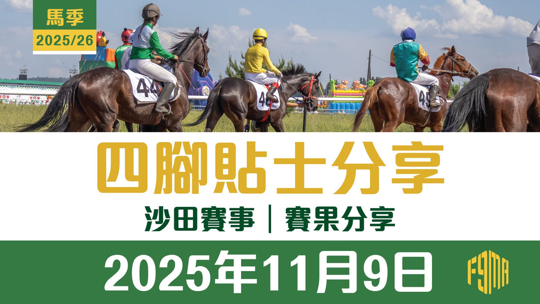 2025年11月9日 沙田賽事 賽果分享