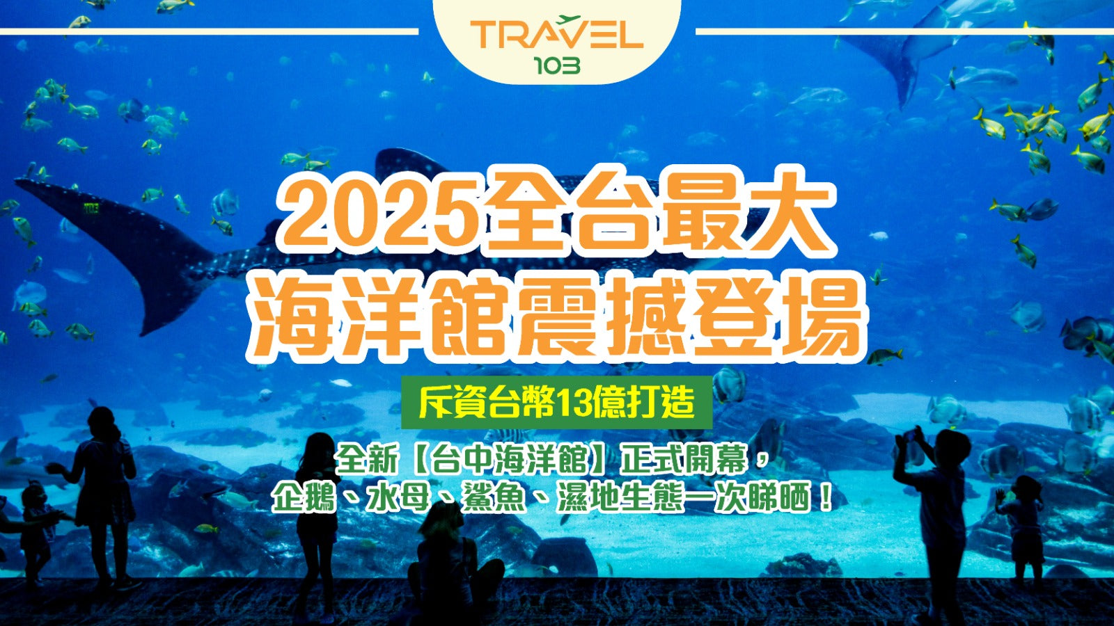 🌊 2025全台最大海洋震撼登場！斥資台幣13億打造！全新【台中海洋館】正式開幕，企鵝、水母、鯊魚、濕地生態一次睇晒！