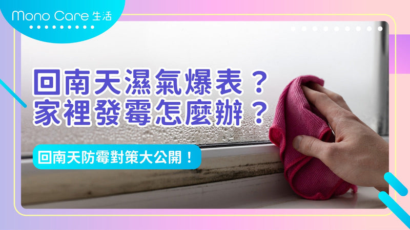 回南天濕氣爆表？家裡發霉怎麼辦？ 回南天防霉對策大公開！