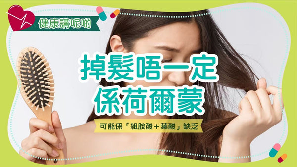 🧬 掉髮唔一定係荷爾蒙，可能係「組胺酸＋葉酸」缺乏