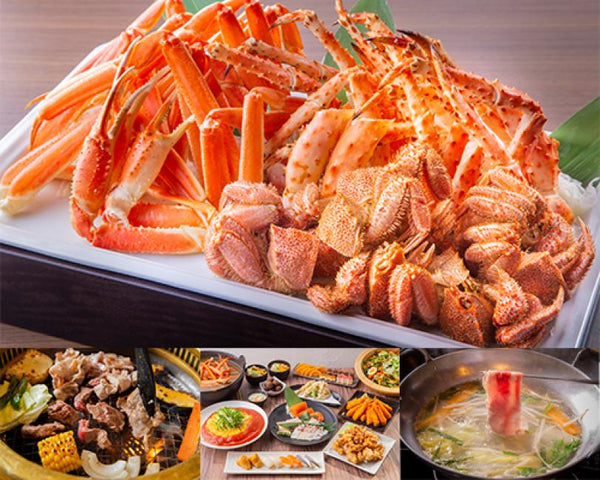 【日本 | 餐飲美食】【KKday獨家】日本北海道｜JAPANESE BUFFET DINING 伝－螃蟹餐廳訂位｜三大螃蟹吃到飽・創作料理自助餐・燒肉/涮涮鍋吃到飽