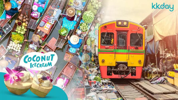 【泰國｜行程&體驗】曼谷出發一日遊｜丹嫩莎朵水上市場 ＋ 美功鐵道市場｜探索水上舢舨、市集列車穿越